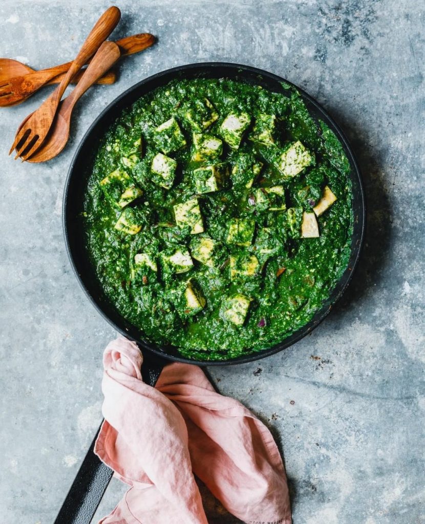 makanan khas malaysia: Palak Tofu Paneer 