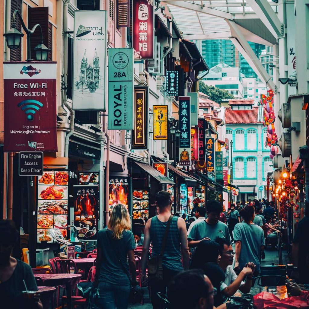 cara naik MRT Singapore: Chinatown Singapore