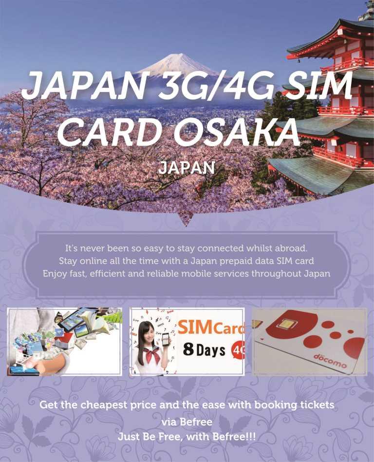 Japan 3G/4G SIM Card Osaka