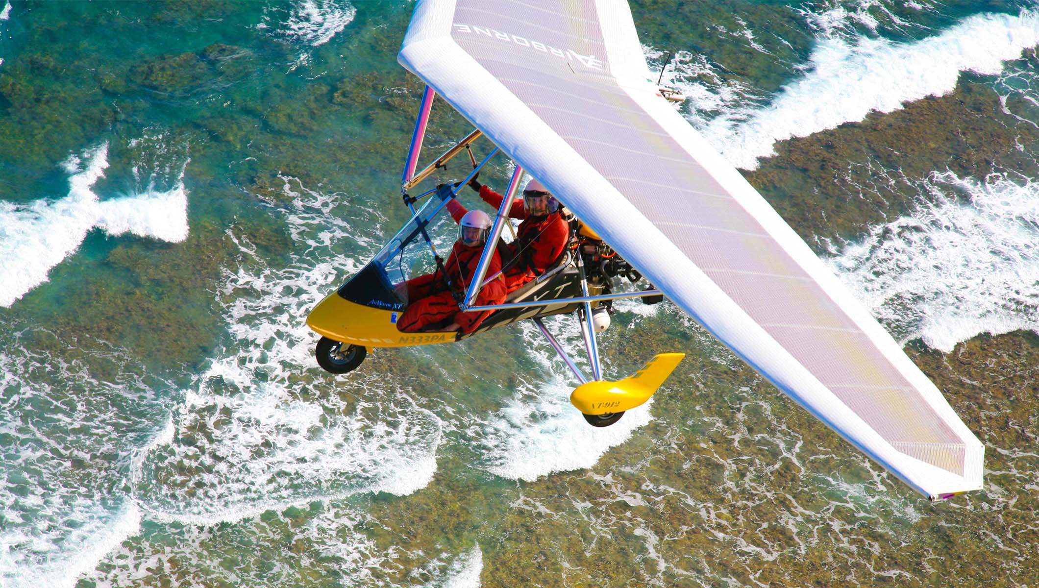 power hang glider kauai
