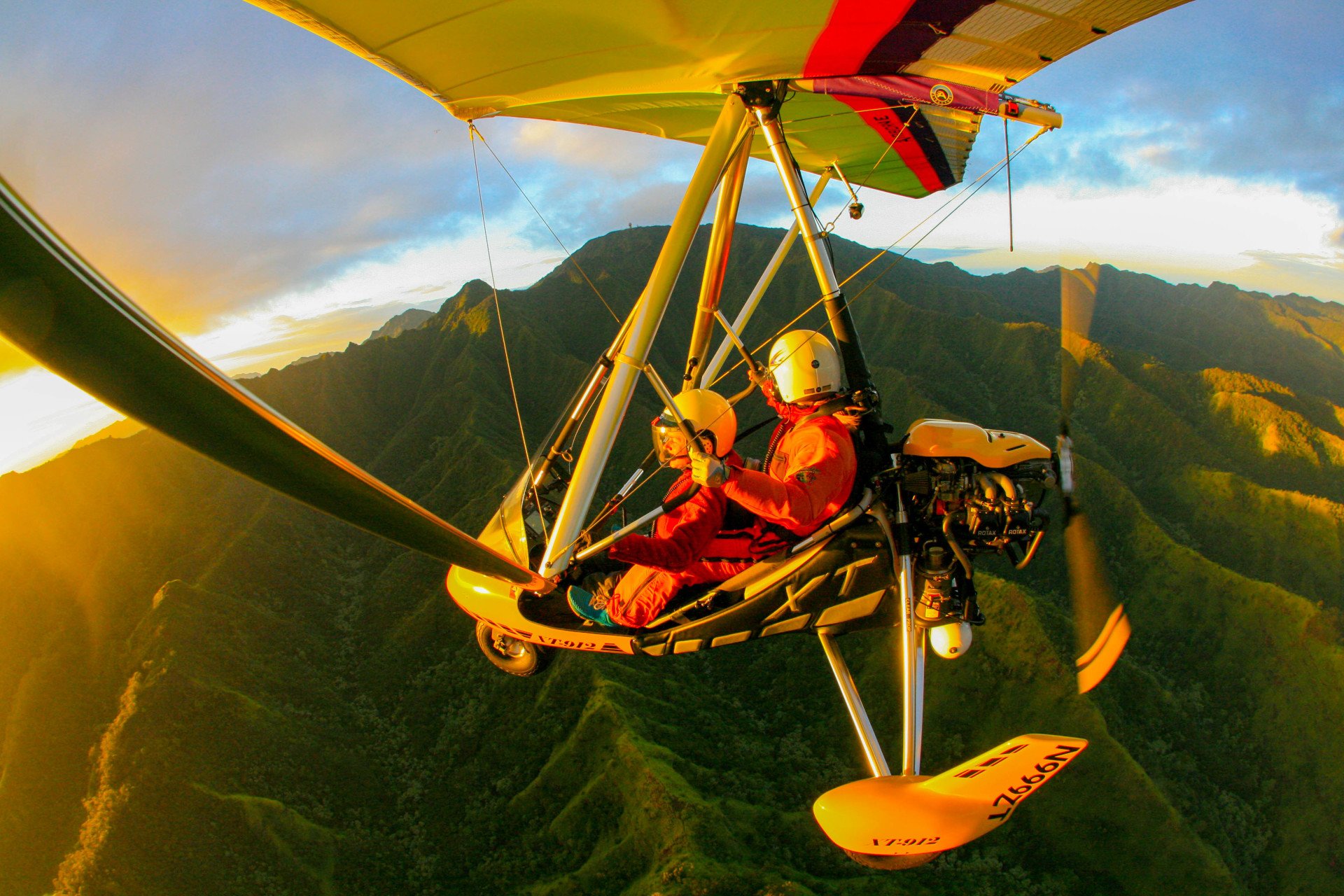 Power hang glider kauai willtyred