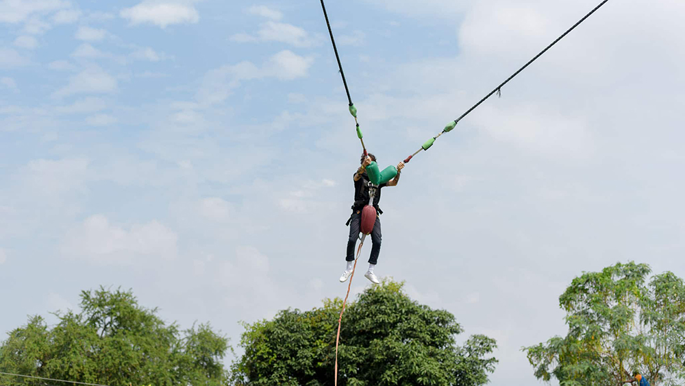 human slingshot